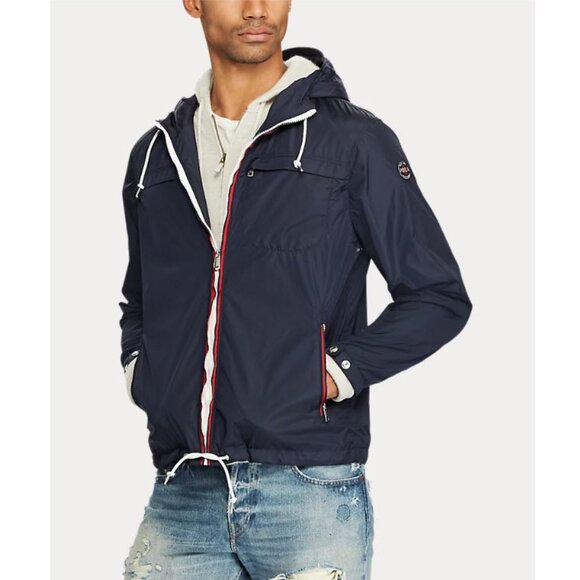 Polo Ralph Lauren Men's Aviator Navy Hooded Full Zip Packable Jacket Size XXL - Picture 2 of 16